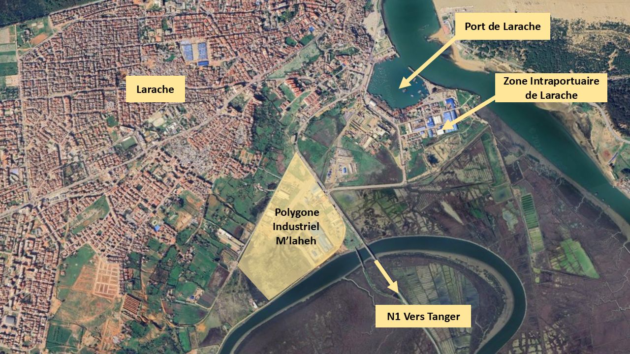 La Zone Industrielle – Polygone Industriel M'laheh – Larache