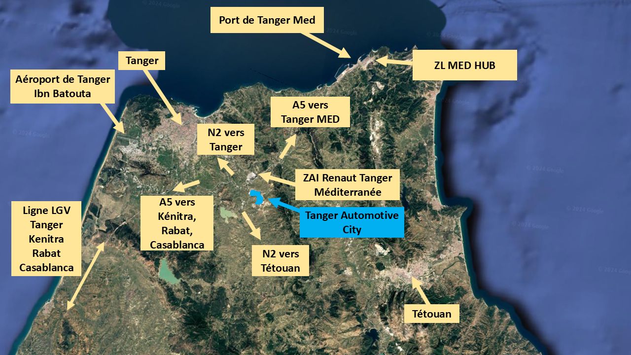 Tanger Automotive City TAC — pôle d'excellence industrie automobile au Nord du Maroc